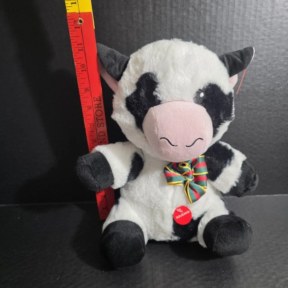 PetSmart‎ Plush Dog Squeak Toy Charm the Cow Squeaker Belly  12